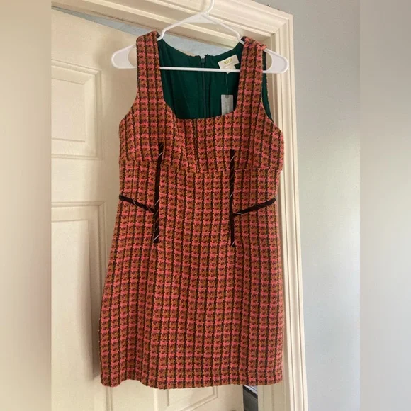 Maeve tweed mini dress